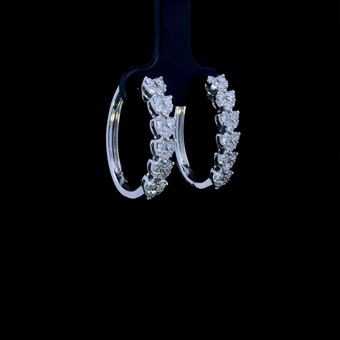 164286 - 1.50 ctw diamond hoops
