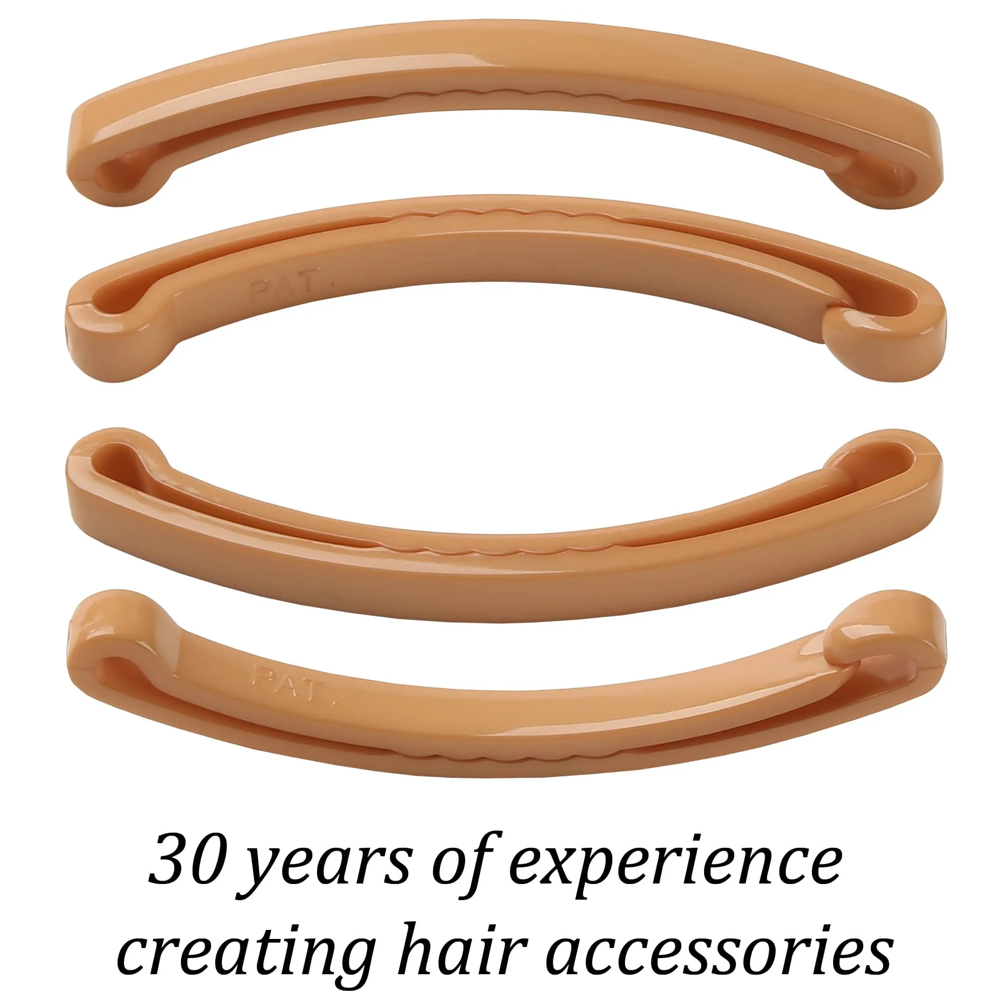 18 Pack GPM3 Plastic Medium Hair Clips