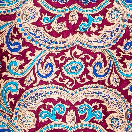 42" x 42" Extra Large Paisley Silk Scarves