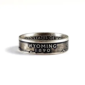 90% Silver Wyoming Quarter Ring