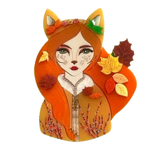 Amber the fabulous 🦊 - Brooch
