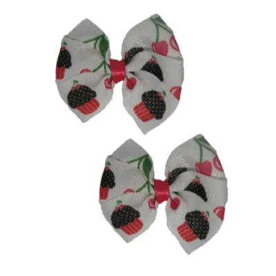 Bella Hair Bow - Cupcakes and Cherries