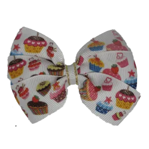 Bella Hair Bow - Cupcakes for Morning Tea - 7cm