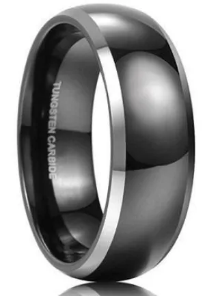 BLACK  ADDICT 6mm TUNGSTEN MEN'S RING