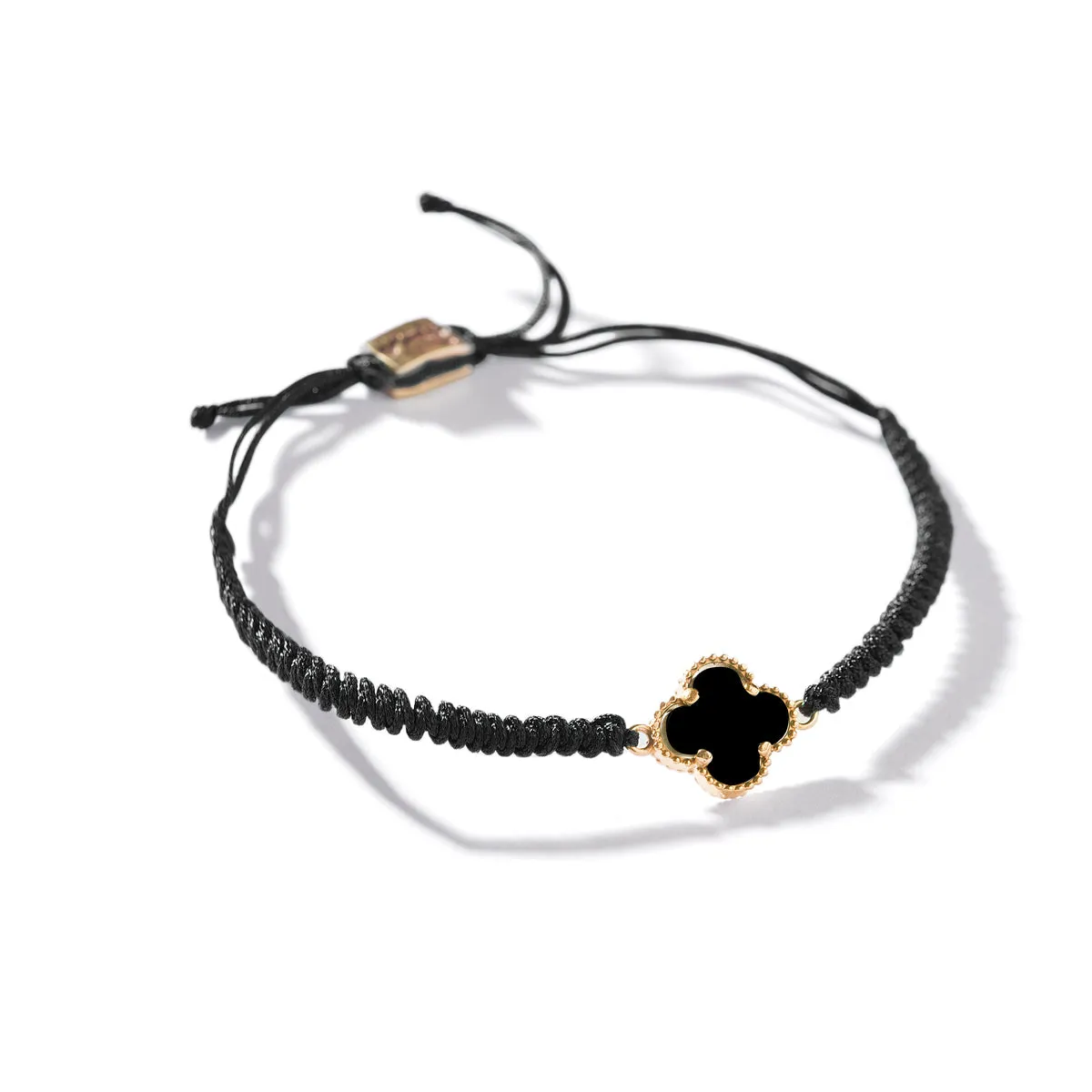 Black Clover Cord Bracelet