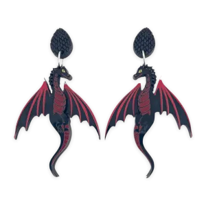 Black Dragon - earrings