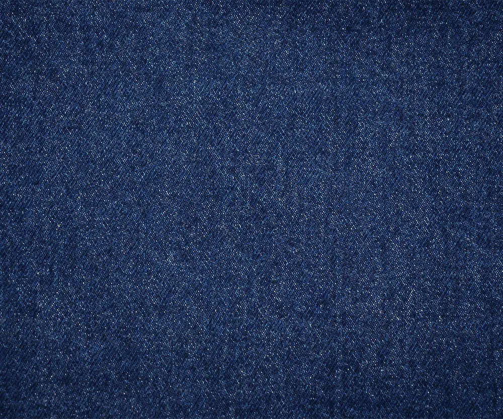 Blue Cotton 13 oz  Washed Denim Twill Woven Fabric