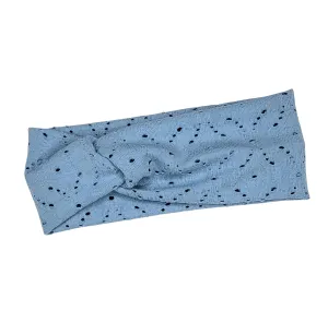 Blue Embroidery Headband
