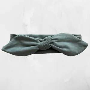 Bow Headband in Mist