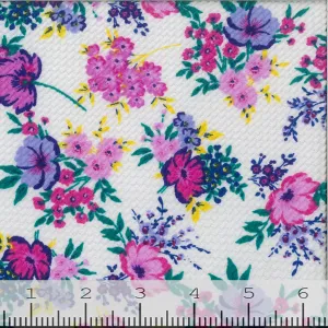Bullet Knit Floral Print Fabric