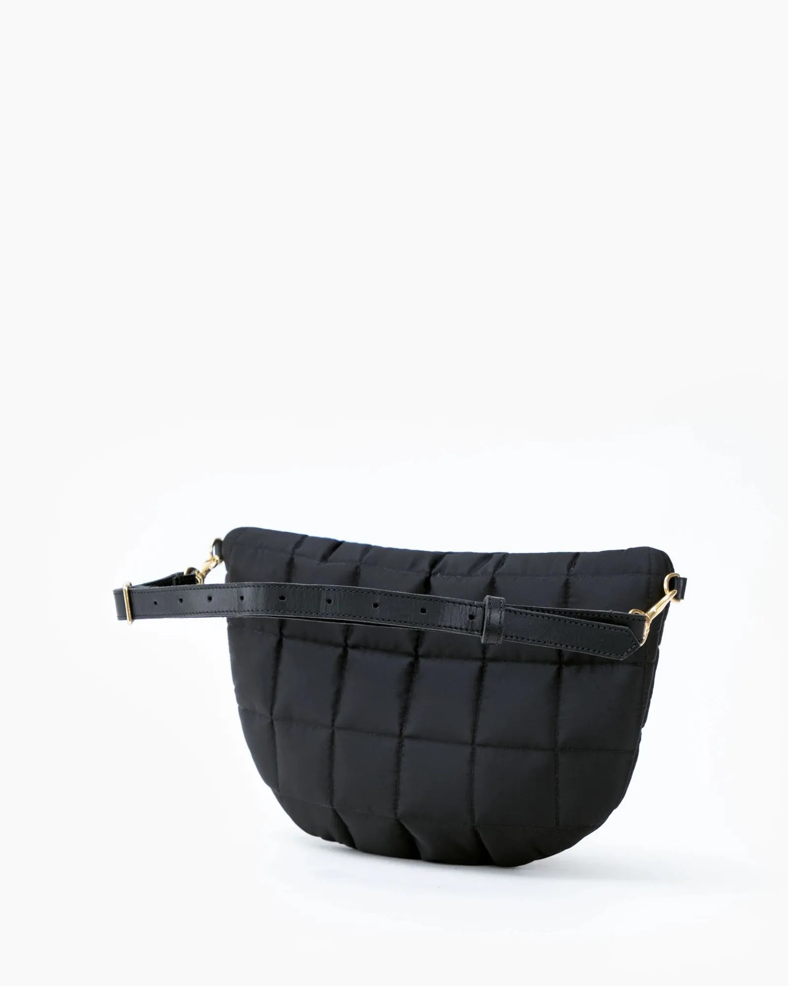 Clare V. - Grande Fanny in Black Quilted Puffer