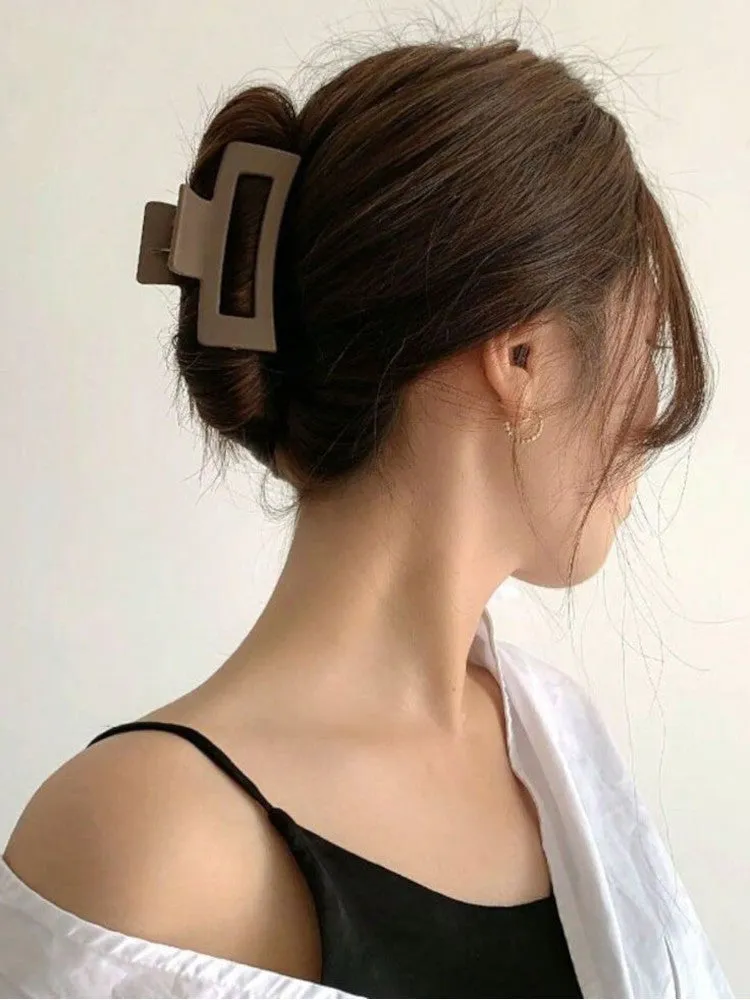 Claw Clip - Elongated Rectangle - Espresso