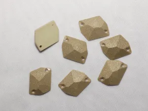Copper Designer Uneven Plastic Stones -26x20 mm