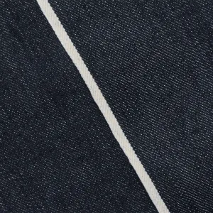 Deep Navy Blue-White 13 oz. Cotton Japanese Selvedge Denim Fabric