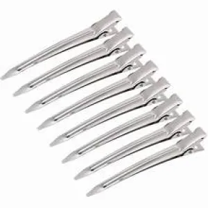 EDEN BEAUTY & STYLE DUCK BILL CLIPS 3.5" LONG METAL 48CT #03548