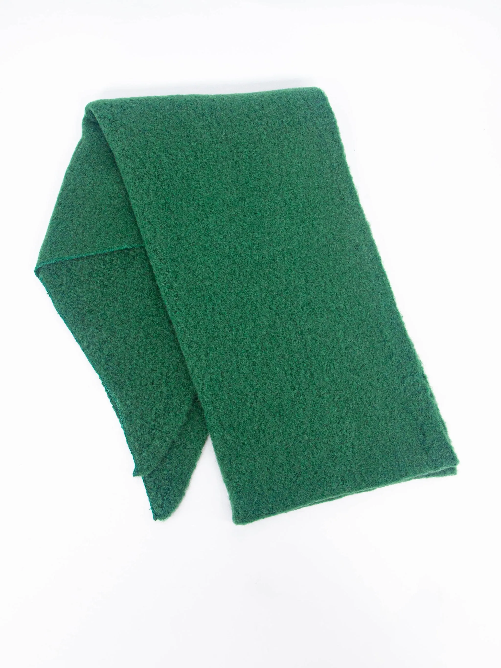 Evie Heavyweight Asymmetric Scarf - Green