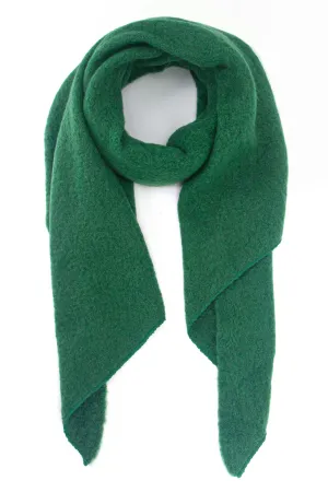 Evie Heavyweight Asymmetric Scarf - Green