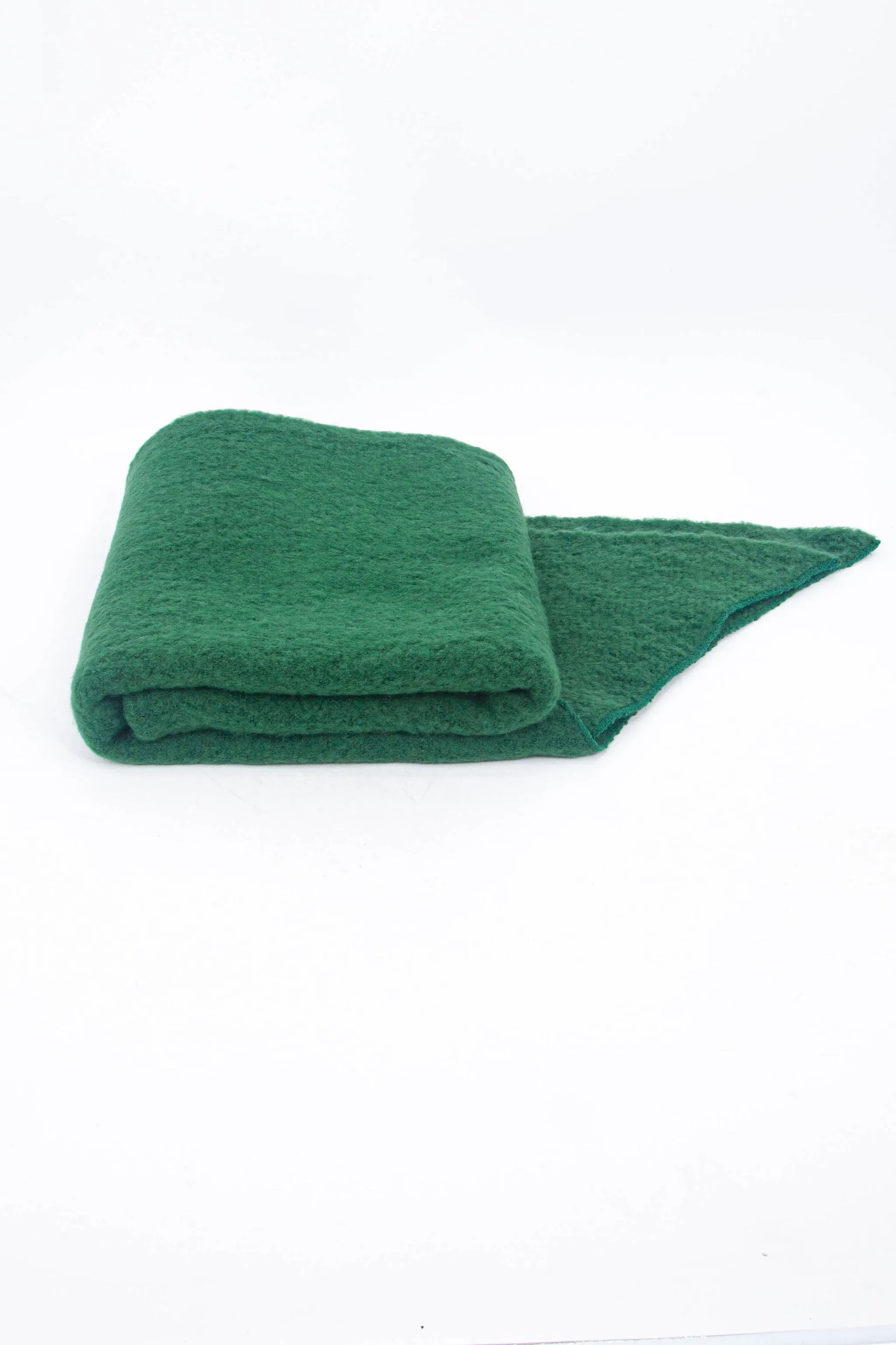 Evie Heavyweight Asymmetric Scarf - Green