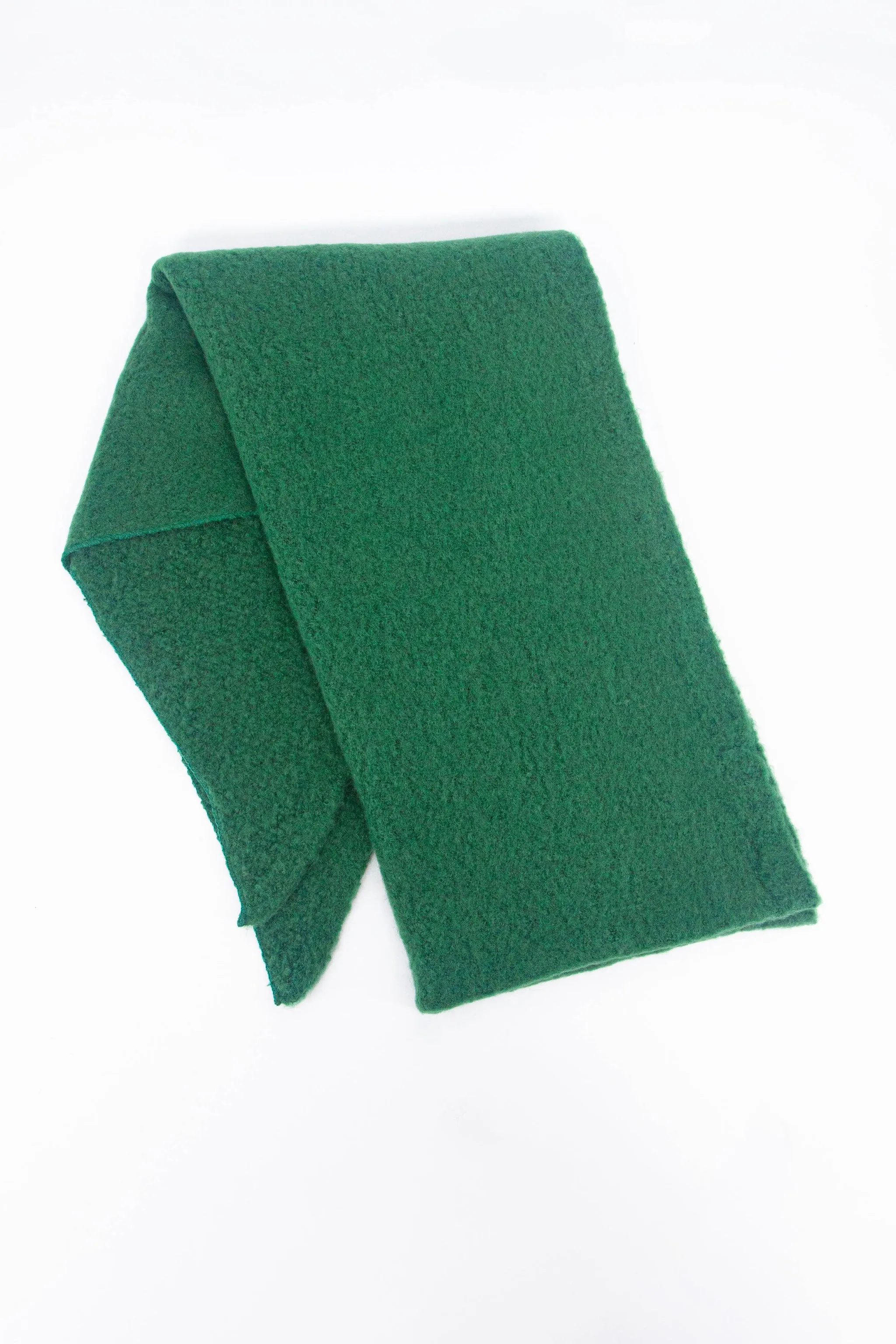 Evie Heavyweight Asymmetric Scarf - Green
