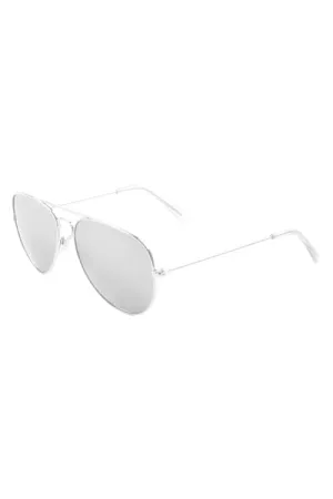 FF-M6258-SILVER AVIATORS WHOLESALE BULK SUNGLASSES-12PCS