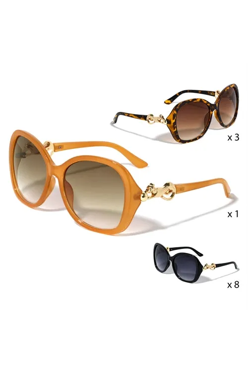 FF-P30135-BUTTERFLY WHOLESALE BULK SUNGLASSES-12PCS