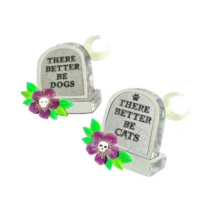 Gravestone Epitaph Brooch by Cherryloco Jewellery
