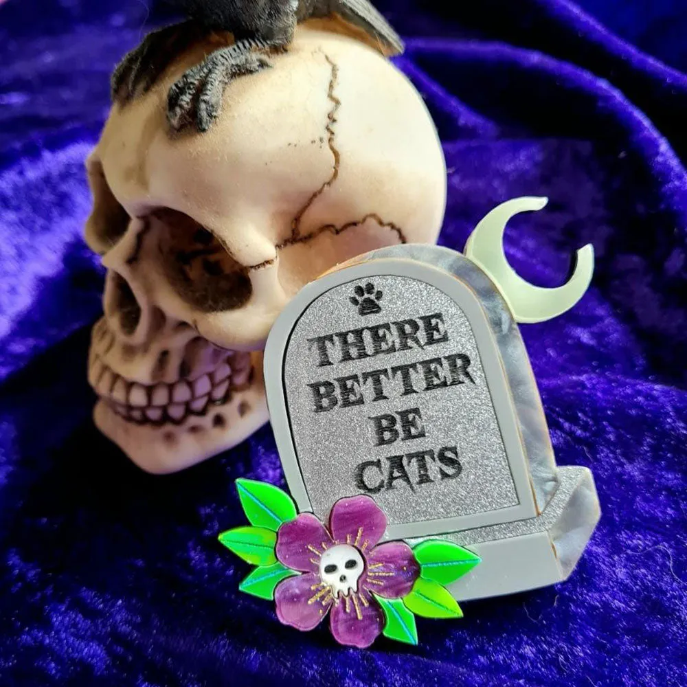 Gravestone Epitaph Brooch by Cherryloco Jewellery