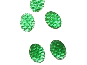 Green Oval Resin Stones (30x40 mm)