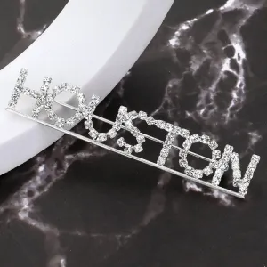 iLLASPARKZ Houston Rhinestone Pin Brooch