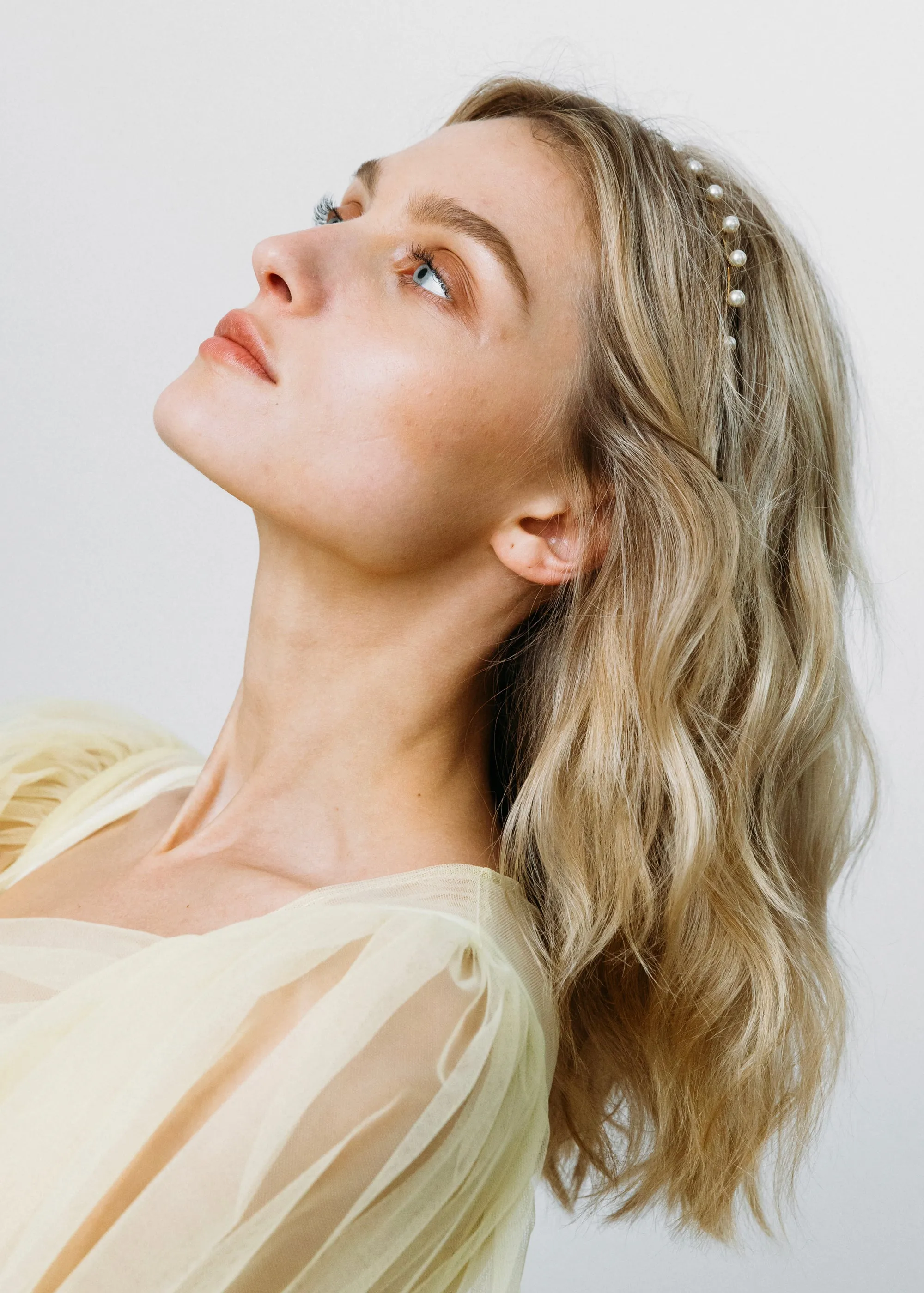Iris Headband -- Pearl Gold