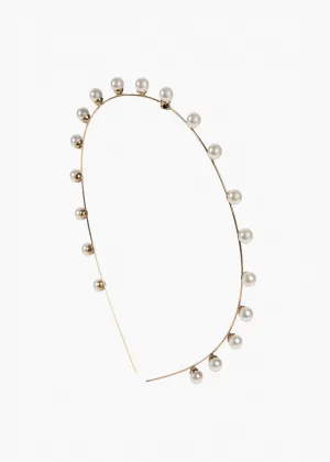 Iris Headband -- Pearl Gold