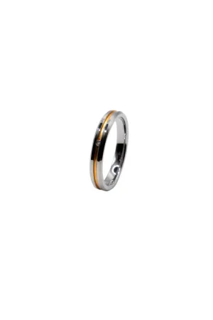 Izumi Two-Tone Tungsten Wedding Ring