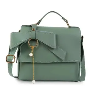 japkaur green color sling bag for women