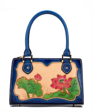 Jean  Retro-Handtasche im nationalen Stil aus veganem Leder