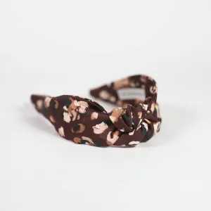 Knotted Headband for Women (Coffee Spot)
