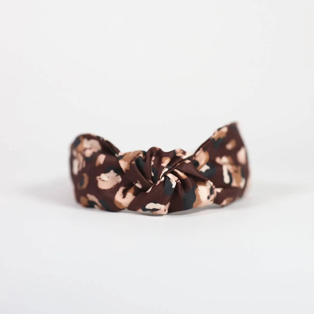 Knotted Headband for Women (Coffee Spot)