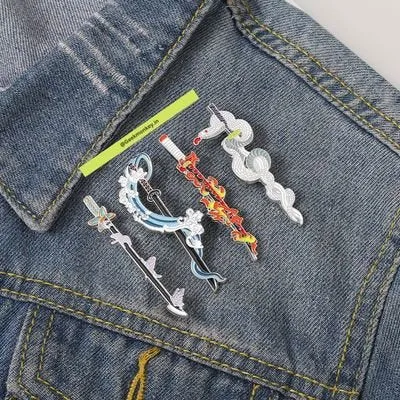 Kool Katana - Metal Brooch