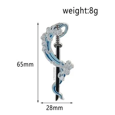 Kool Katana - Metal Brooch