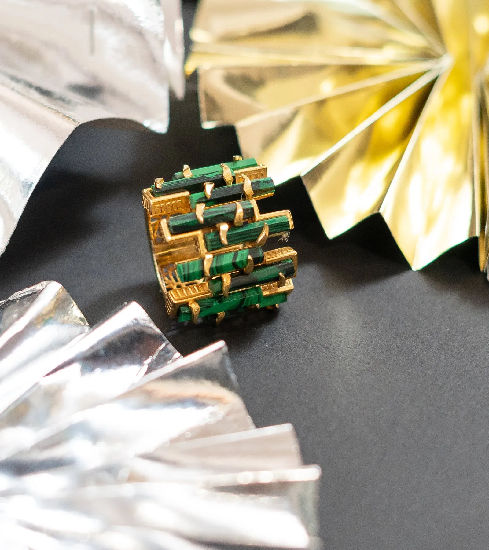 Malachite | Cocktail Ring