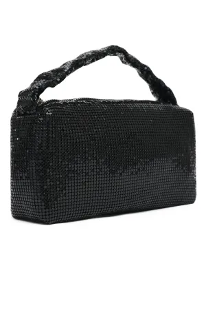 Mesh Evening Clutch-Black