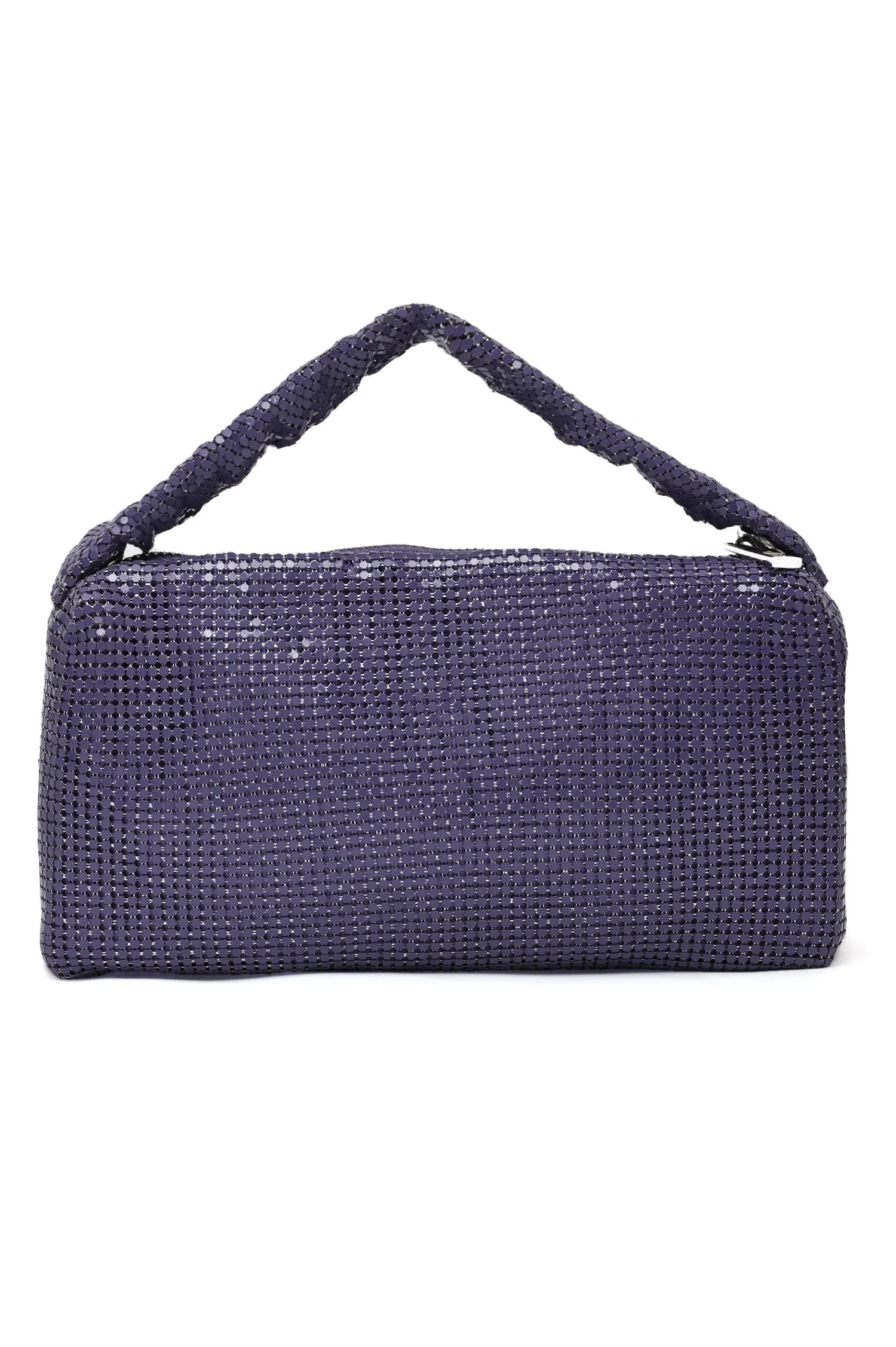 Mesh Evening Clutch-Purple