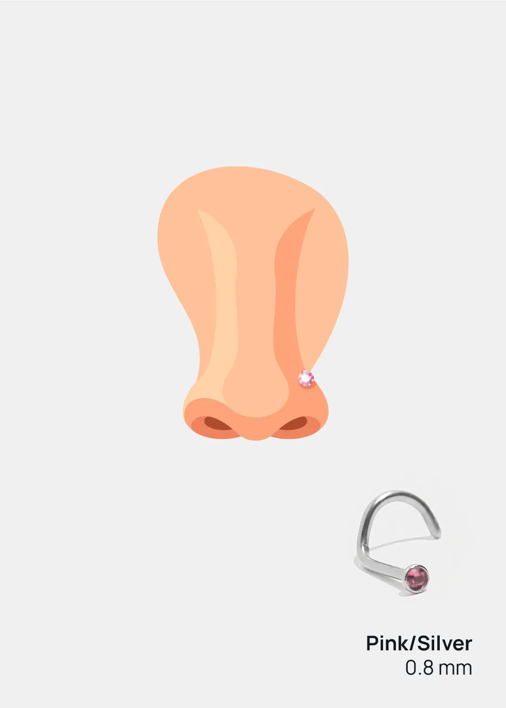 Miss A Body Jewelry - Corkscrew Nose Ring