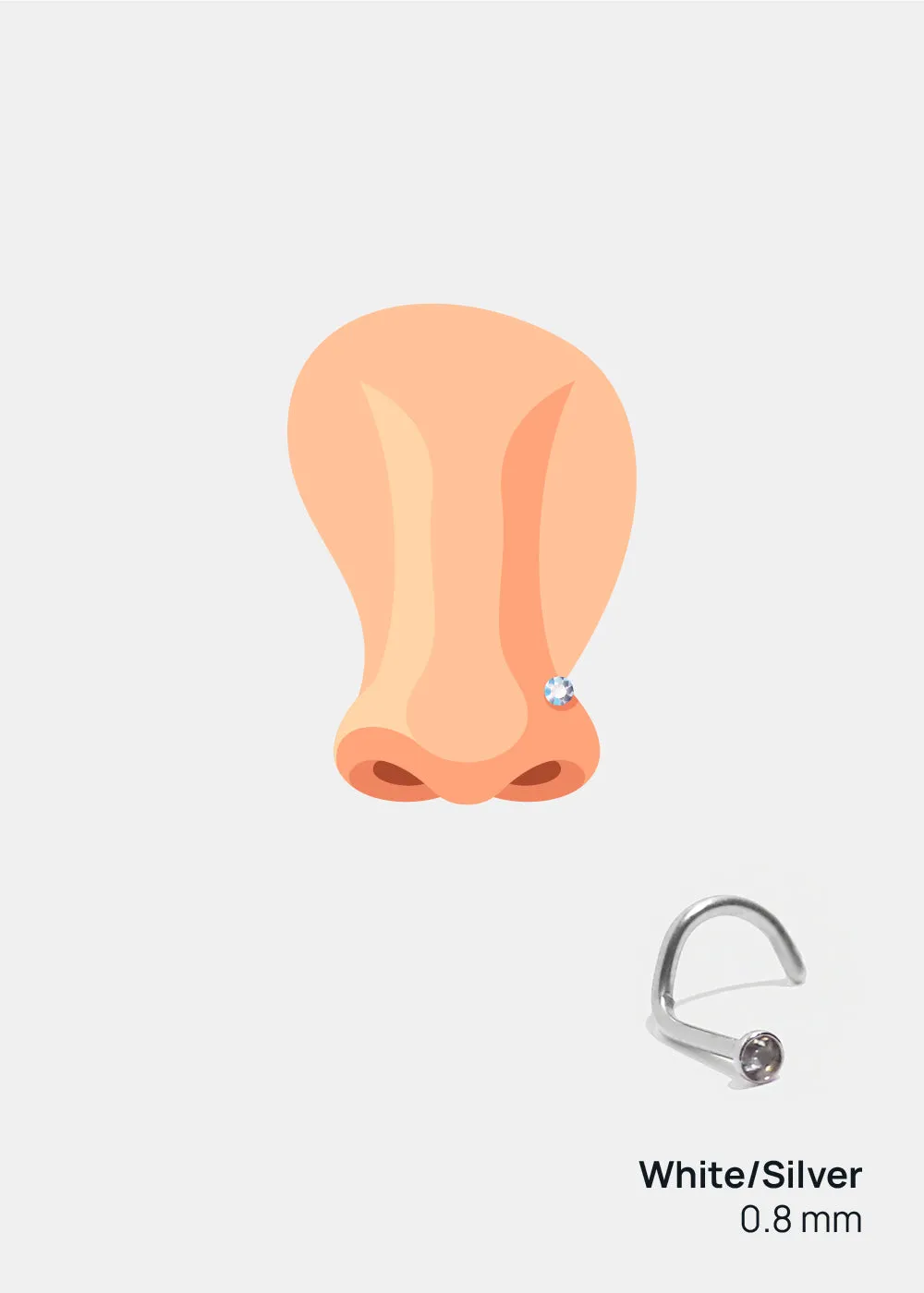 Miss A Body Jewelry - Corkscrew Nose Ring
