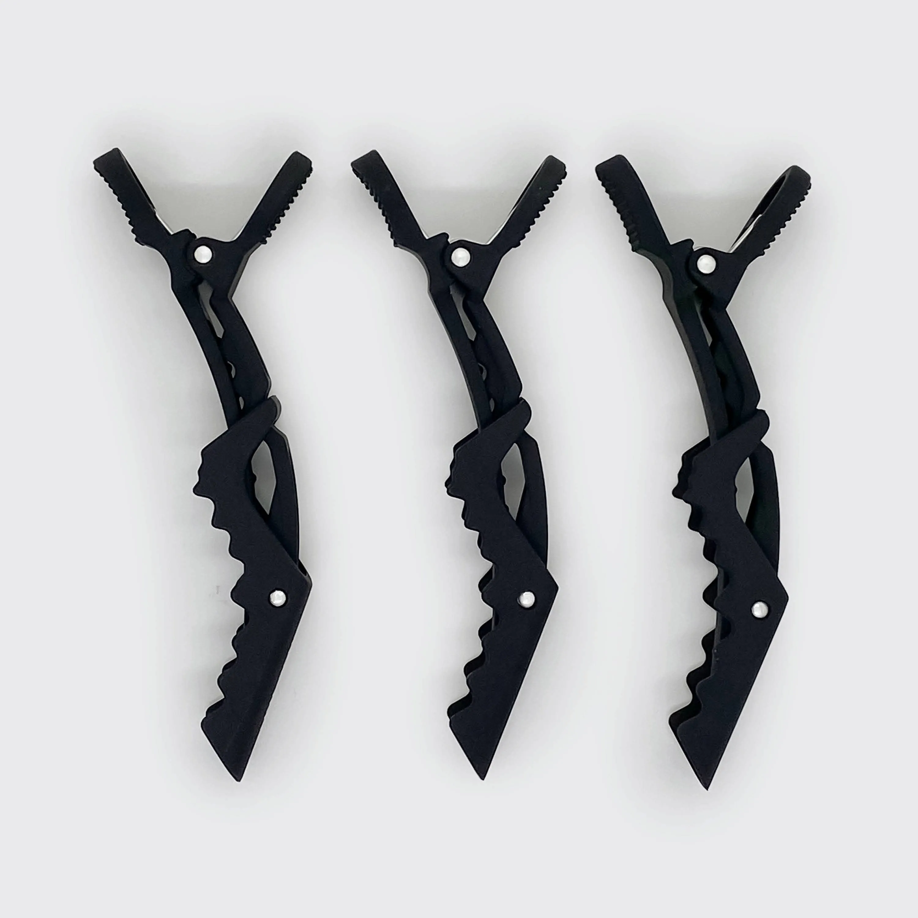 NO SLIP CROCODILE CLIP 3PC | BLACK