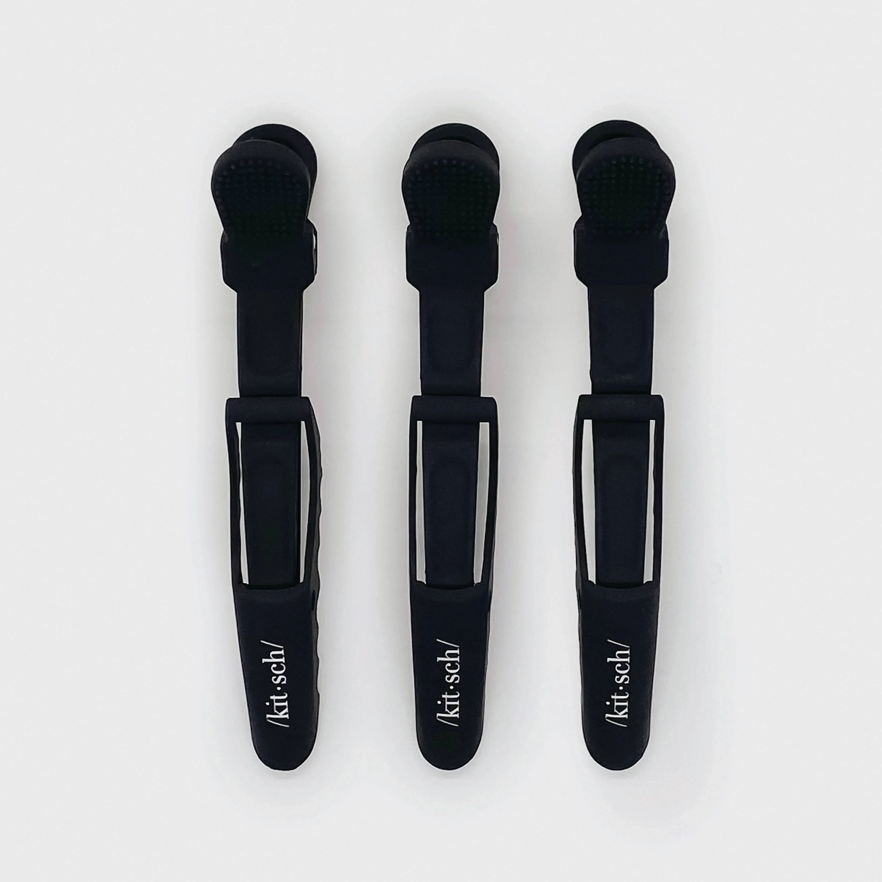 NO SLIP CROCODILE CLIP 3PC | BLACK