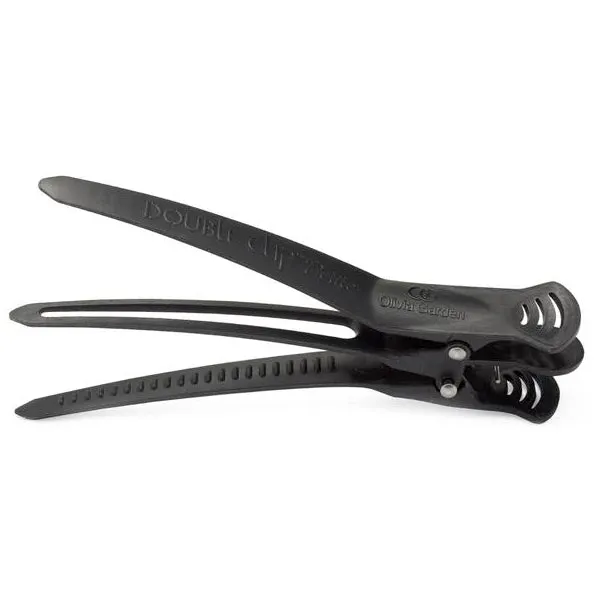 Olivia Garden Double Clip 4pk Black