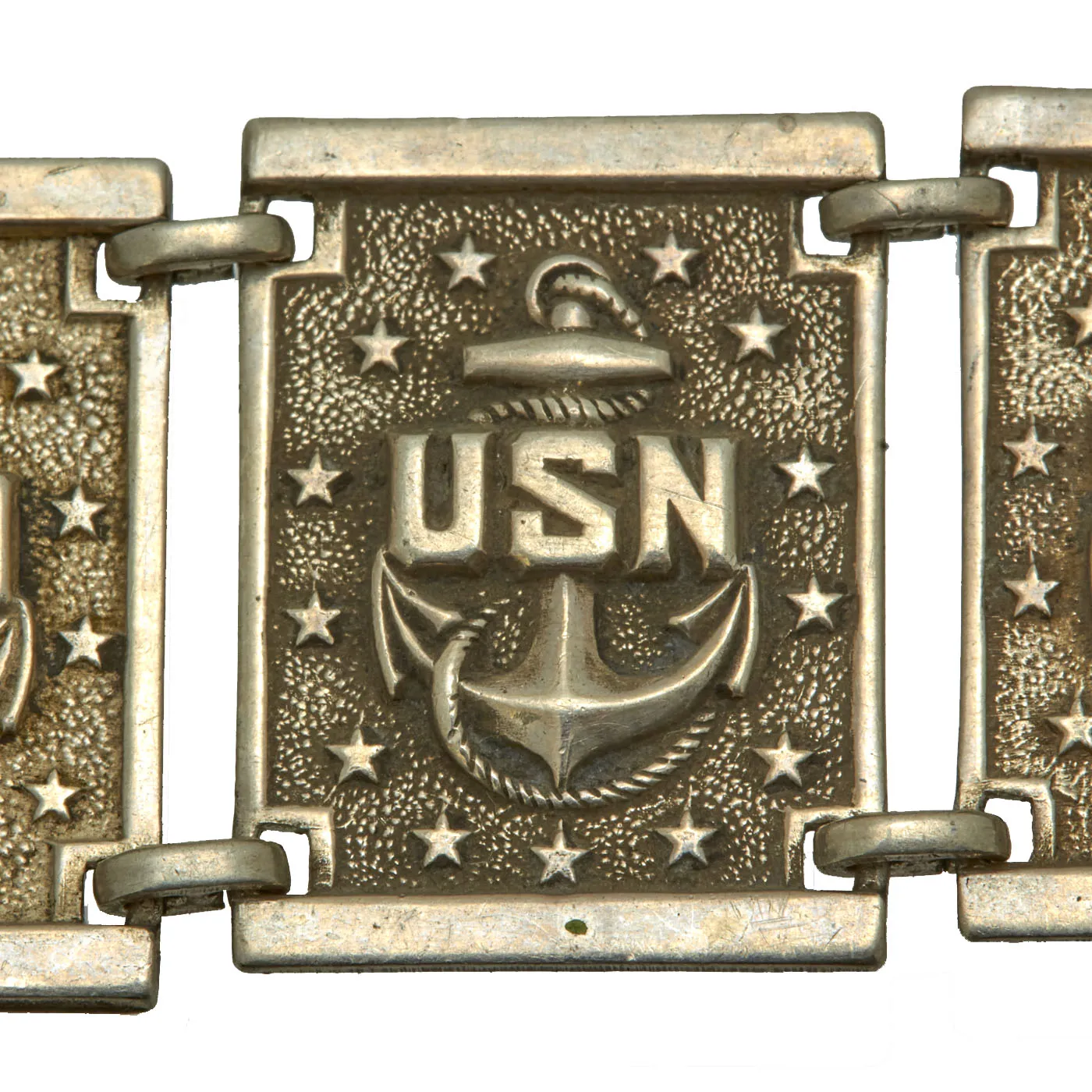 Original U.S. WWII Sterling Silver Sweetheart Bracelet Lot - US Navy & US Army Air Corps - 2 Bracelets
