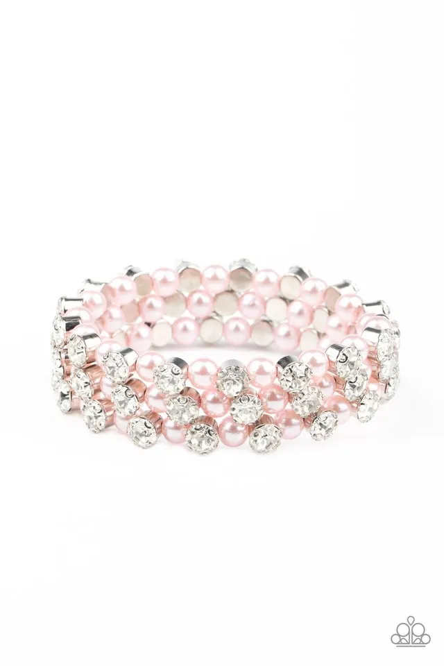 Paparazzi Bracelet ~ Metro Motif - Pink