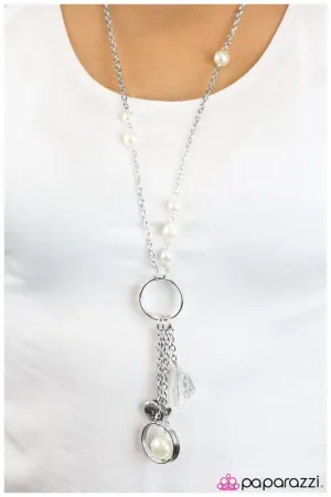 Paparazzi Necklace ~ Worked Like a Charm - White