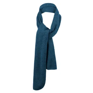 Port Authority Lagoon Blue Heather/Black Heathered Knit Scarf
